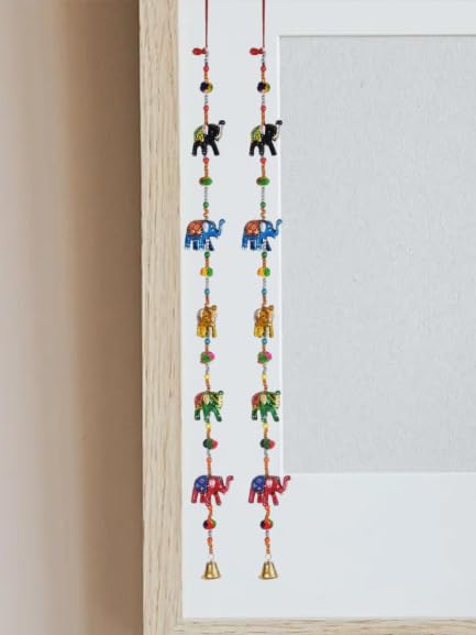 Amazon.com: BINDNI 5 Elephant Indian Door Hanging Decoration with